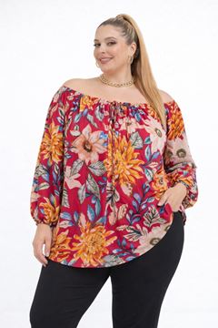 Picture of CURVY GIRL CHIFFON TOP